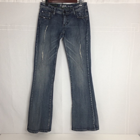 Rock 47 by Wrangler Ultra Low Rise Jeans Waist 29 - Picture 1 of 8
